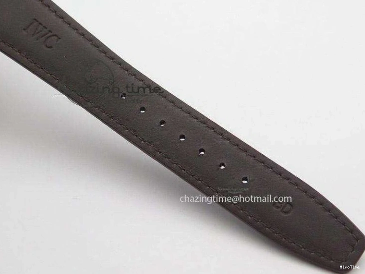 MIROTIME 0423 Portuguese Real PR IW500127 RG ZF 1:1 Best Edition Grey Red Dial On Brown Leather Strap A52010 V AllSeason 7331